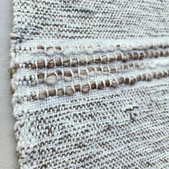 Celerie Kemble White & Gray Decorative Tapestry Mateo Throw India 50" x 60" - Picture 8 of 15